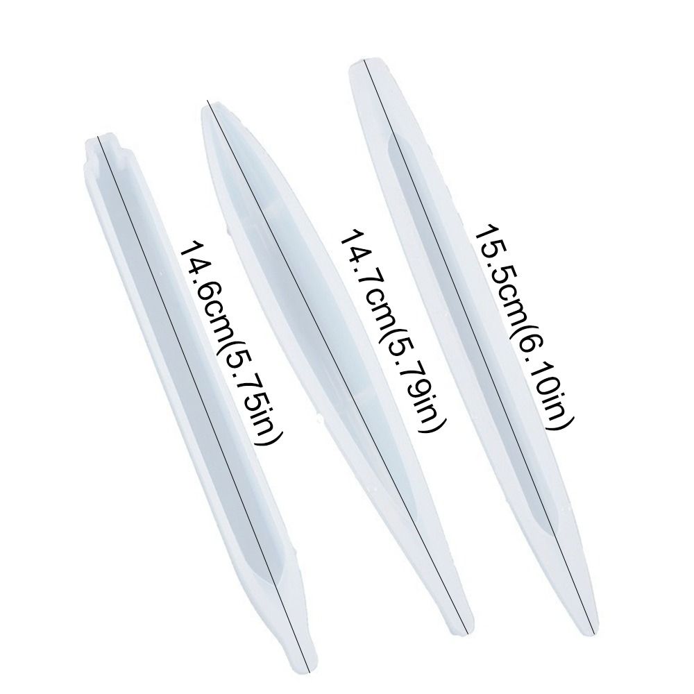 Creative Epoxy Resin Pen Silicone Mould Style Pen Making DIY Ballpoint Pen Mold Transparent Handmade DIY Craft Gifts Making Tools