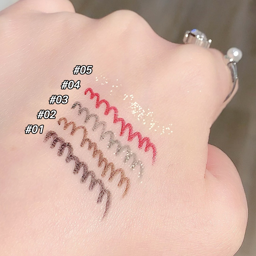 Wenefang Fashion Colored Gel Glitter Eyeliner Pencils Waterproof Smudge-proof Eye Fade-Proof Liner Gel Pencil Multi-Use Longwear Eyeliner Pen