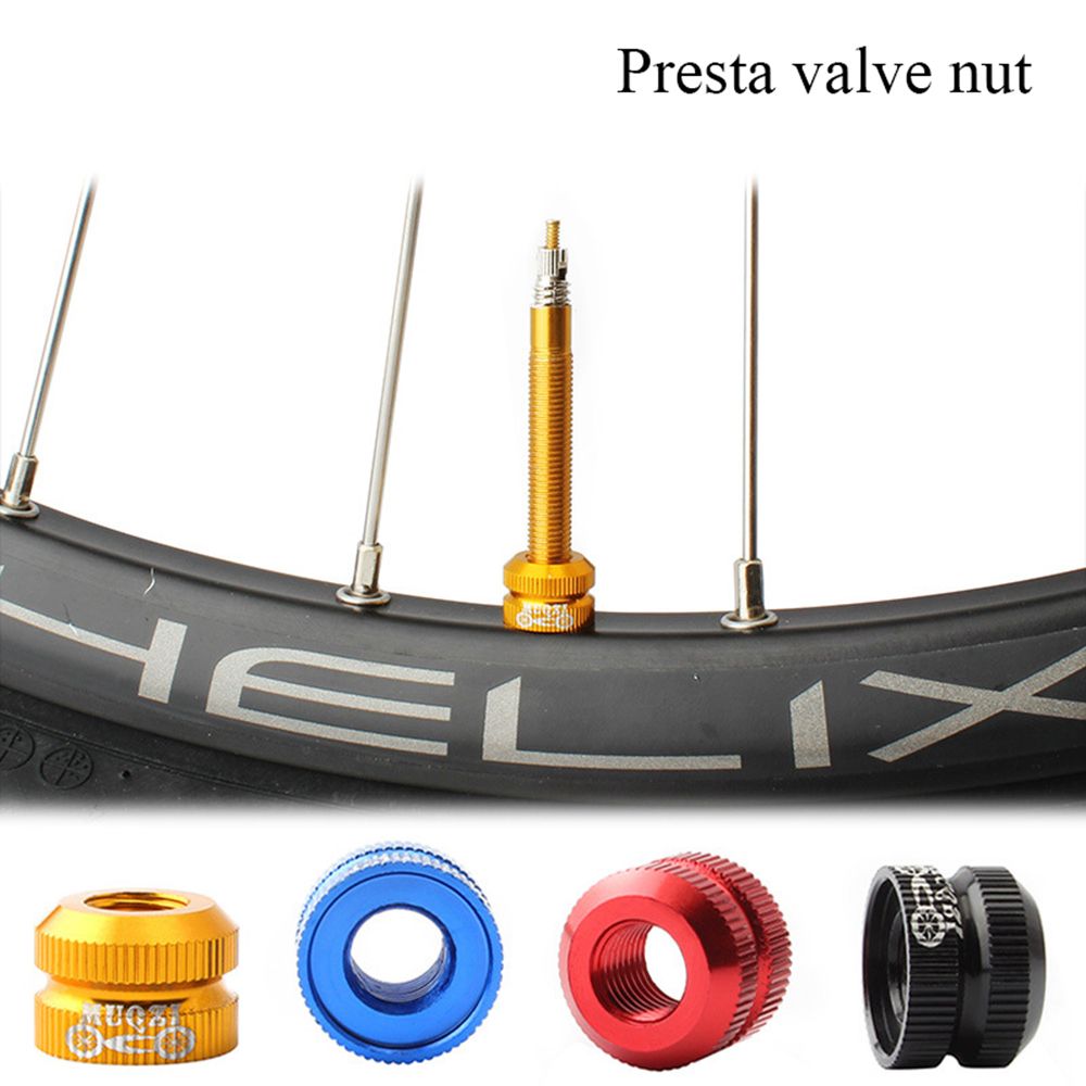 Aluminium Alloy Inner Tube Vacuum Presta Law Mouth Nut Wheel Tire Valves Bike Lock Nut Tire Nozzle