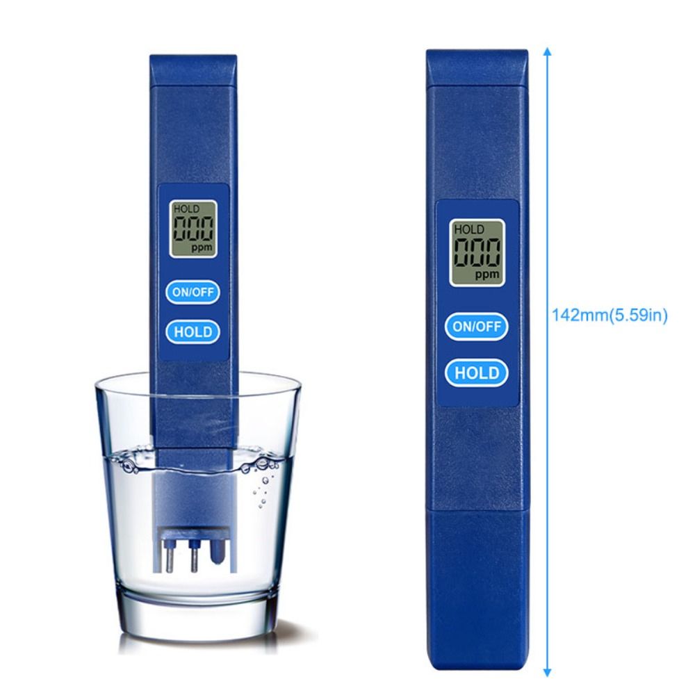 Durable LCD Digital Display Household Water Test Pen Waterproof Multifunction Water Quality Meter 0-9990ppm High Accuracy PH Tester Aquaculture