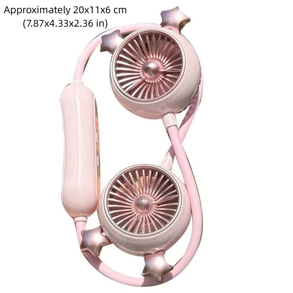 Portable Mini Foldable Design Hanging Neck Fan Quiet Operation Hanging Portable Neck Fan Rechargeable Charging Fan Personal Use