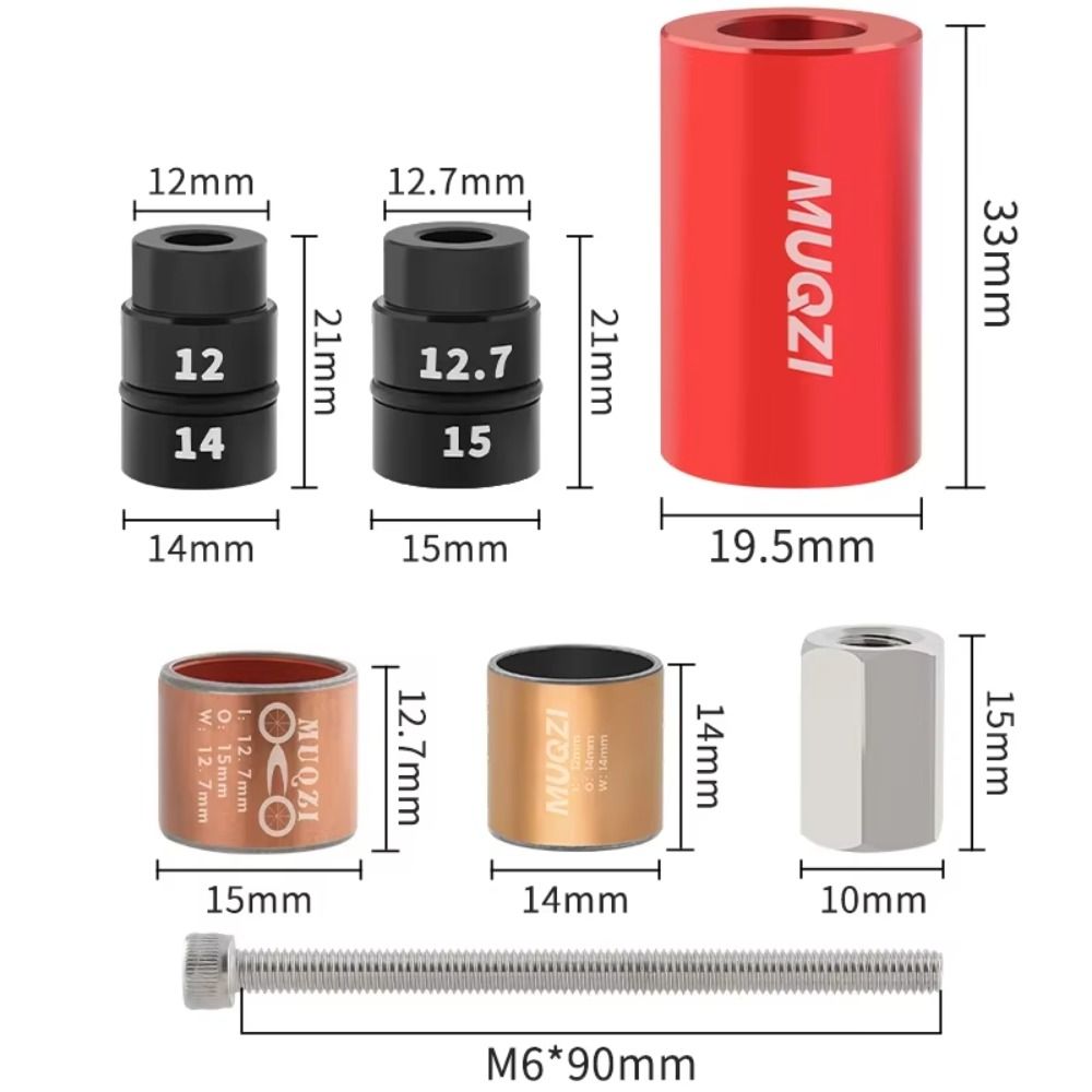 Cycling Accessories Visible Window Design Bicycle Rear Shock Durable Portable Bicycle Repair Tool Stainless Steel Modification Bike Shock Absorbers MTB Bike