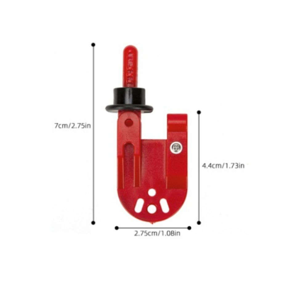 Durable Use Red Black Color Fishing Side Clamp Sturdy Compact Inlaid Side Buckle Trolling Release Clip Quick Release Lightweight Portable Surf Board Fixing Clip Trolling