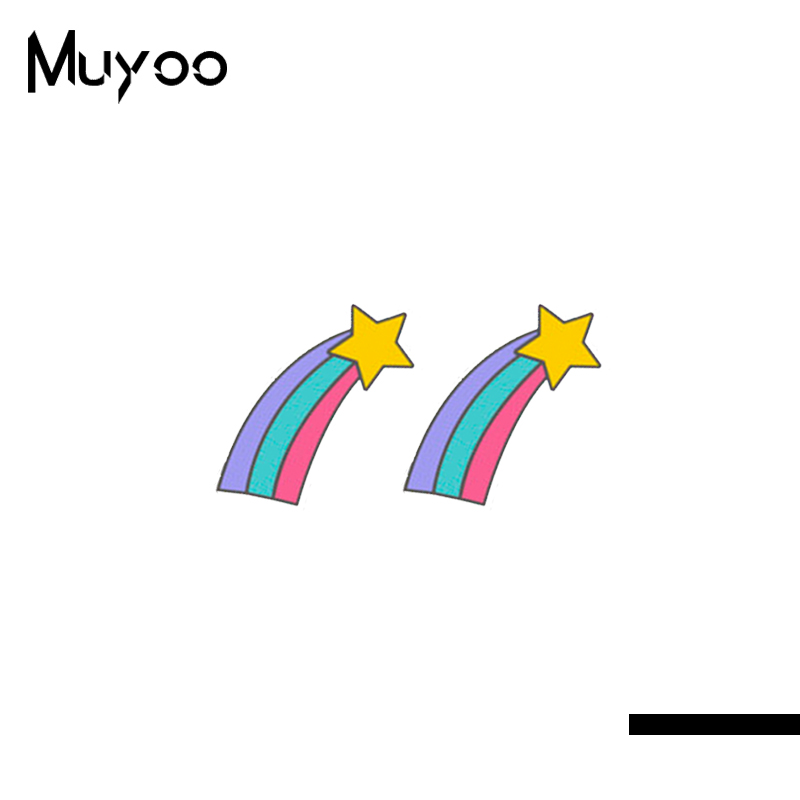 【Hongtai Store】2023 New Stud Earring Cute Crystal Unicorns Earrings Epoxy Handamde Resin Jewelry Gifts For Girl