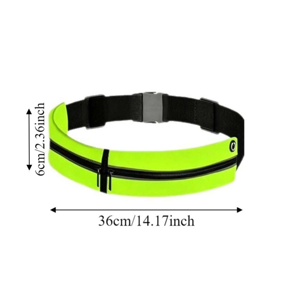 Hands-Free Close Fitting Running Belt Fanny Pack Elastic Portable Sports Waist Bag Multifunctional Storage Mobile Phone Bag Men Women