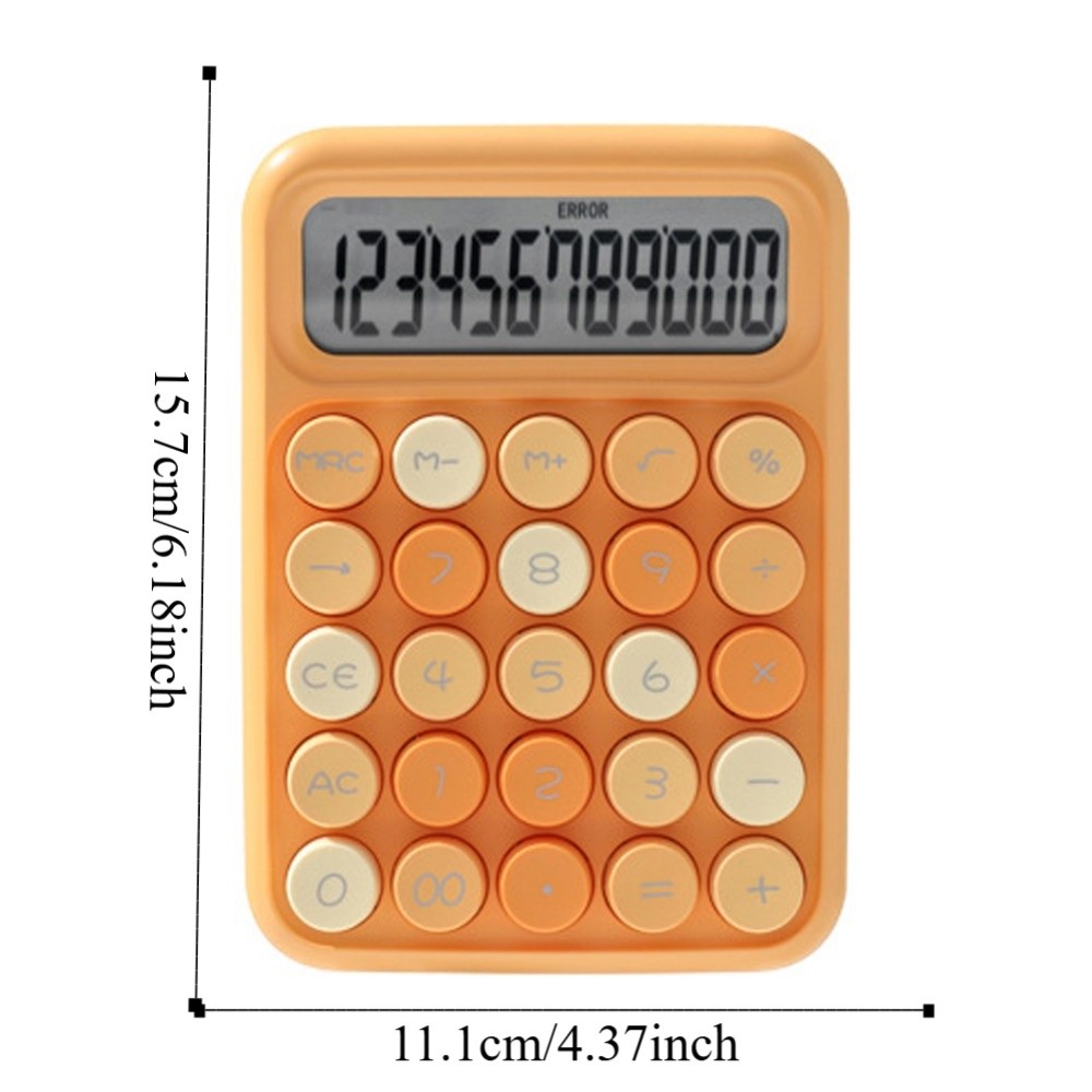 Finance 12 Digits Student Calculator Big Button Accounting Tools Arithmetic Calculator Portable Candy Color Scientific Calculator Do Office Work
