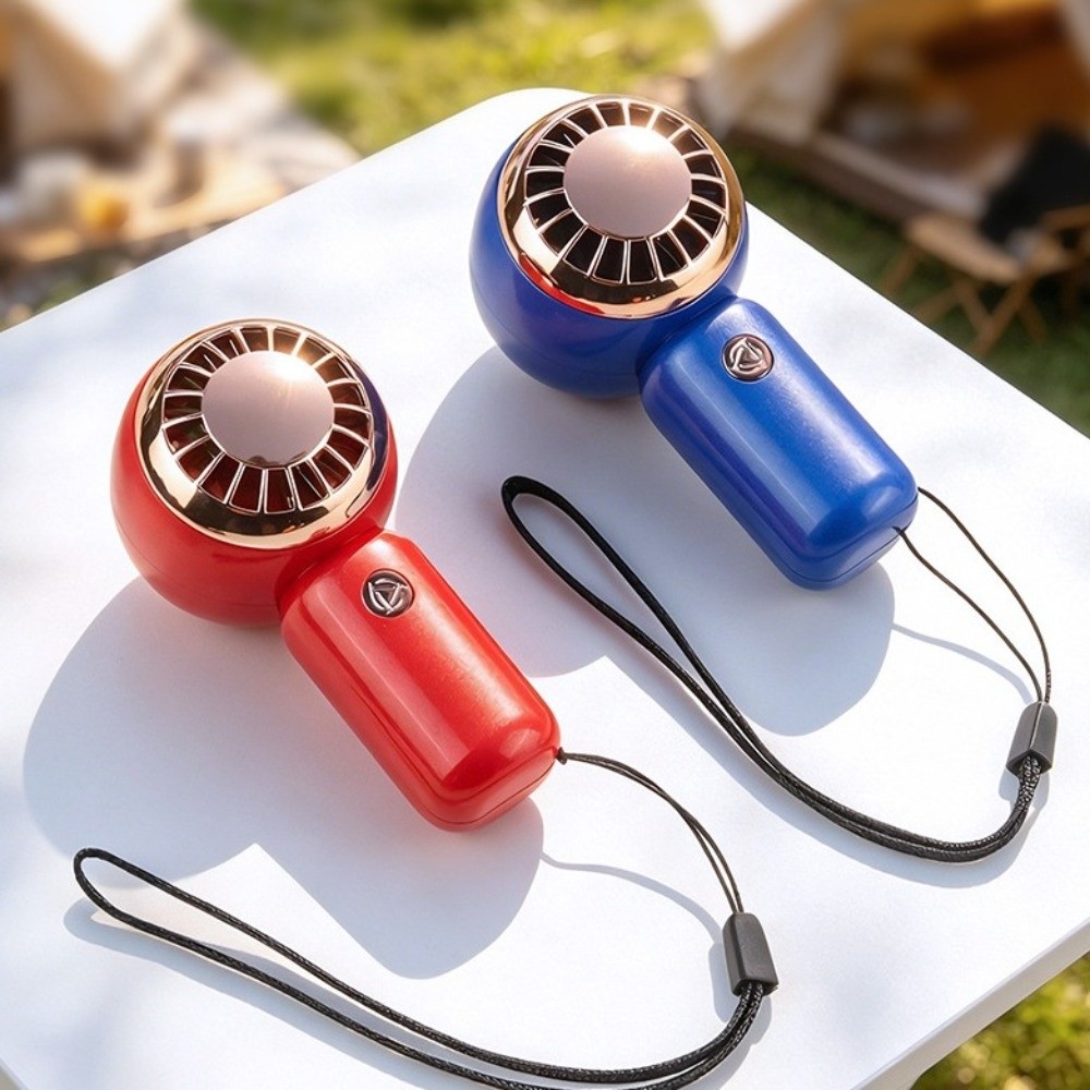 Powerful 6 Gear Wind Mini Portable Fan Air Turbo Tech LED Display Rechargeable Fan Ultra-quiet Adjustable Pocket Fan Office