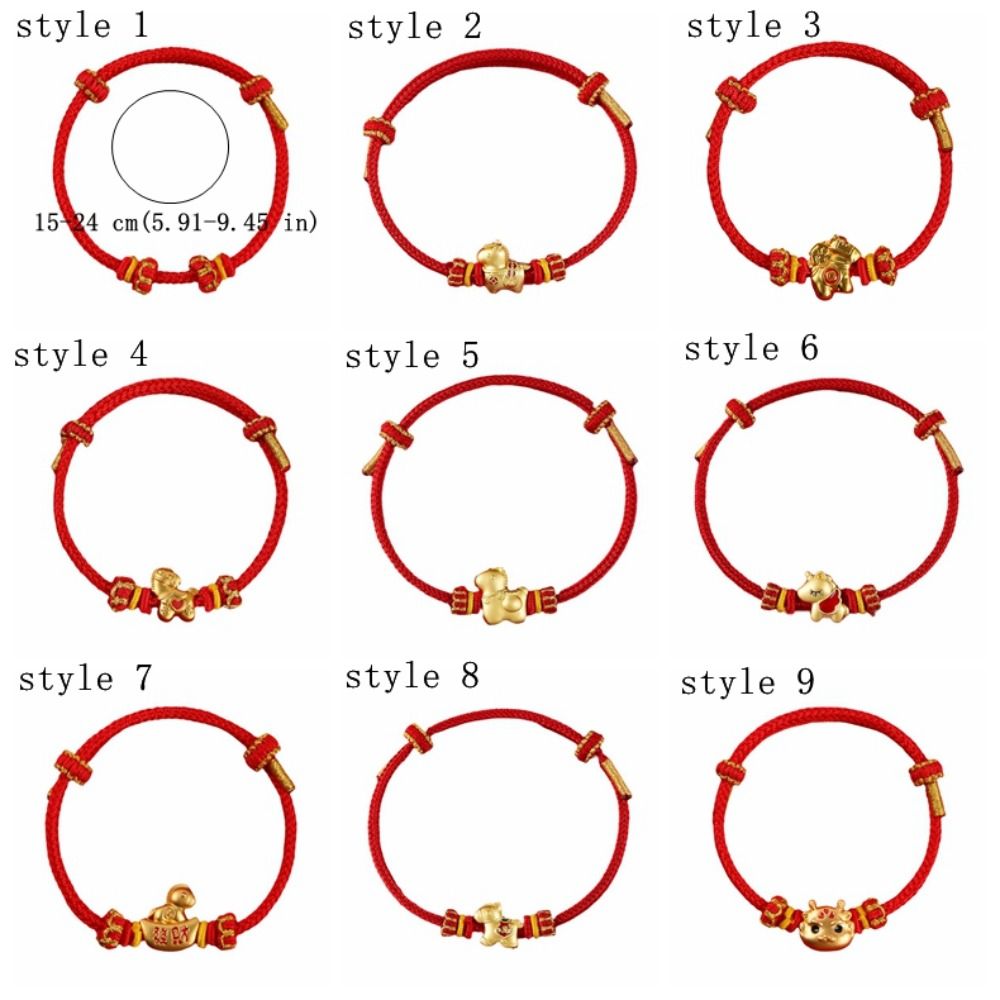 Best Wishes Chinese Style Horse Year Bracelet Zodiac Horse Hand-woven Fortune Bracelet Cute Decoration Good Bracelet Girls