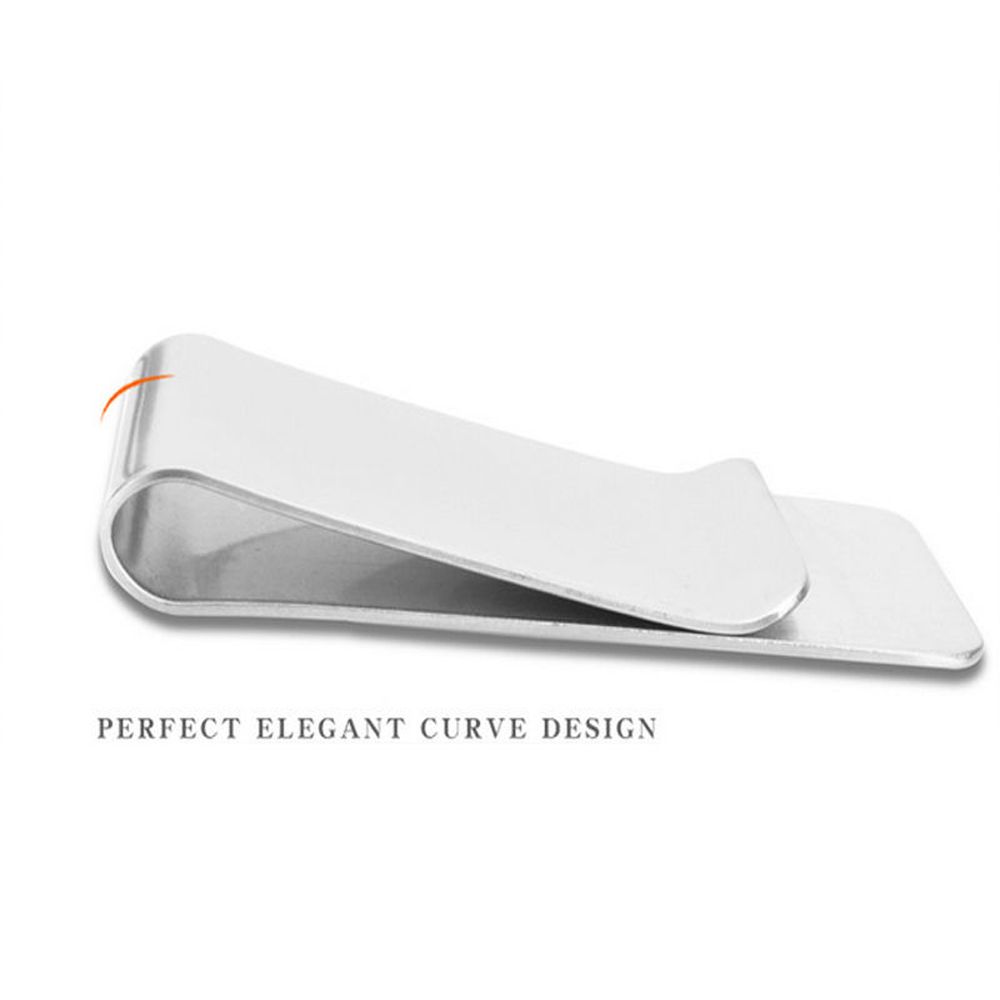 Hot Sale Convenient Stainless Steel Credit Card ID Clip Slim Pocket Metal Clip Money Clip Cash Clamp Men Purse Wallet
