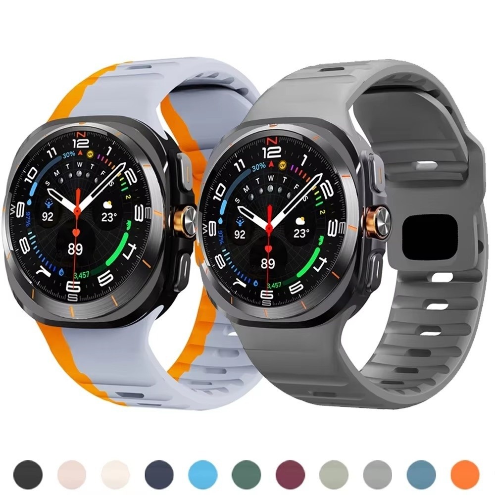 New 47mm Watch Strap Wave Waterproof Sport Bracelet Reverse Buckle Quick Release Strap Watch Band for Samsung Galaxy Watch Ultra