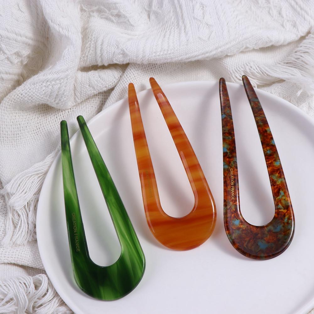Elegant Vintage Metal Bridal Temperament Simple Hanfu Hairpins Chinese Hair Fork Women Hair Sticks Hair Clip