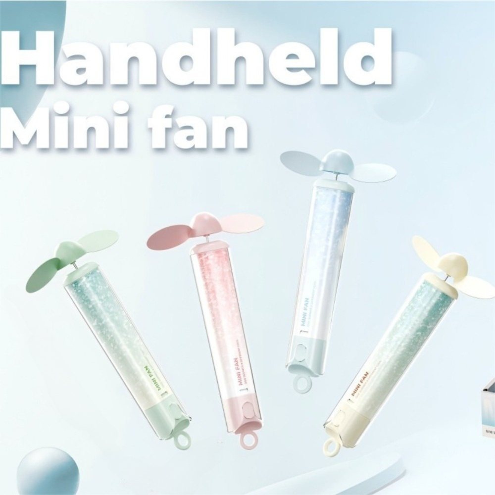 Creative Plastic Mini Handheld Fan Speed Adjustable Rechargeable Electric Hand Fan Cooling Fan Home Use