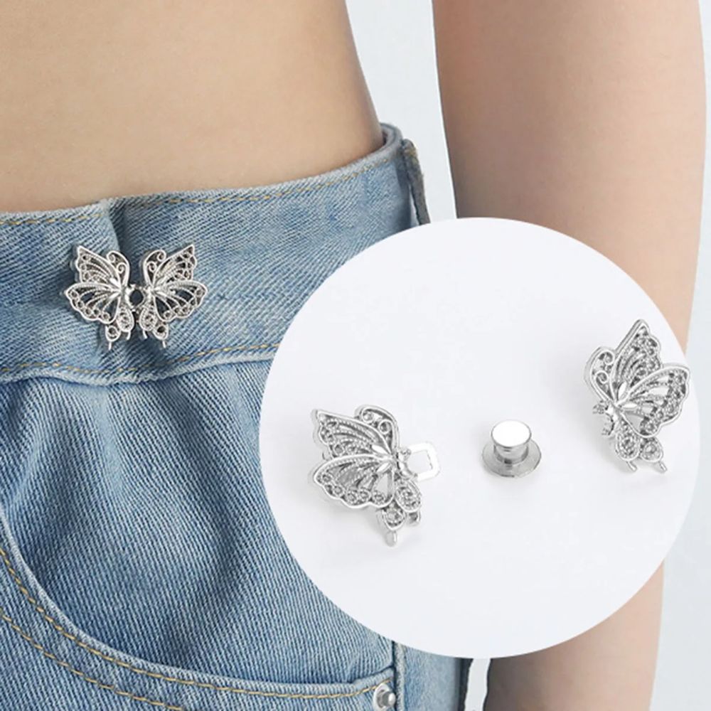 Clothing Accessories Nail-free Butterfly Button Adjuster Rabbit Cat Waist Buckle Wing Invisible Pants Tightener Trousers
