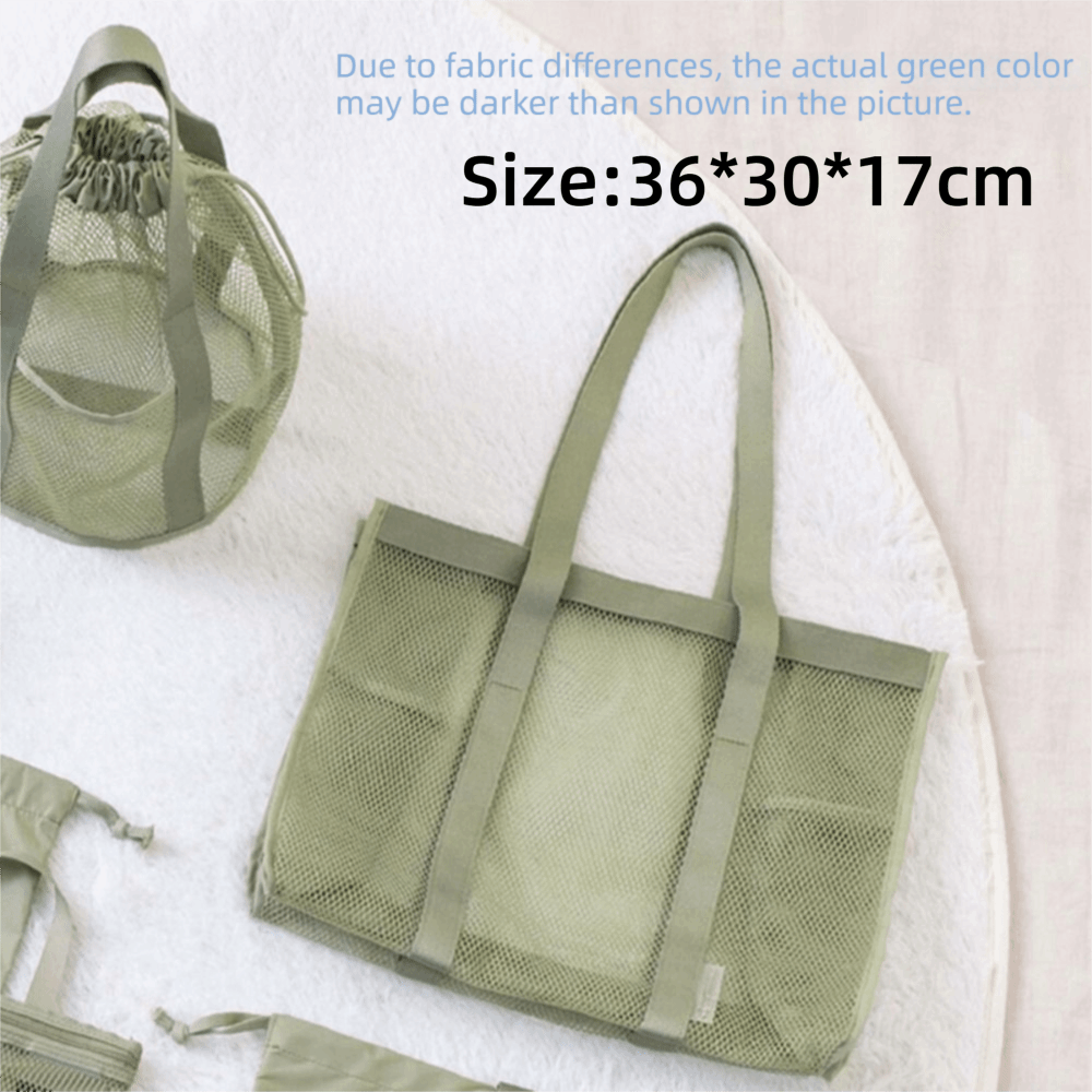 New Large Capacity Storage Bag Foldable Mesh Material Beach Bag Ultra Light Wash bag Water Sport
