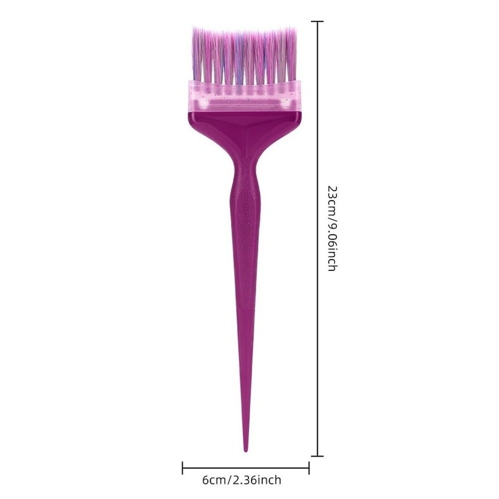 1Set Soft 8pcs Replaceable Brush Head Kit Durable 4 Types Hair Dye Brushes Replacement Set Easy Clean Applicator Hairdressing Tinting Coloring Tools Salon