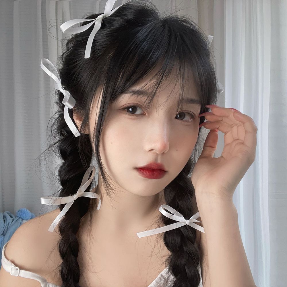 Headwear Sweet Cloth Lolita Female Hair Accessories Female Hair Clips Bow Hairpin Balletcore Barrettes