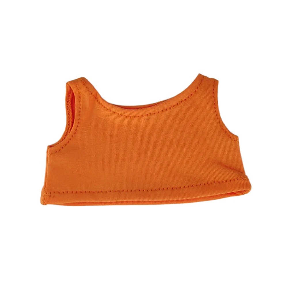 Doll Clothes Vest Doll Clothes for 10/15/20cm Idol Doll Casual Solid Color Idol Doll Plush Clothing Accessories Top Colorful Doll Clothes Outfit T-shirt Girls Gift