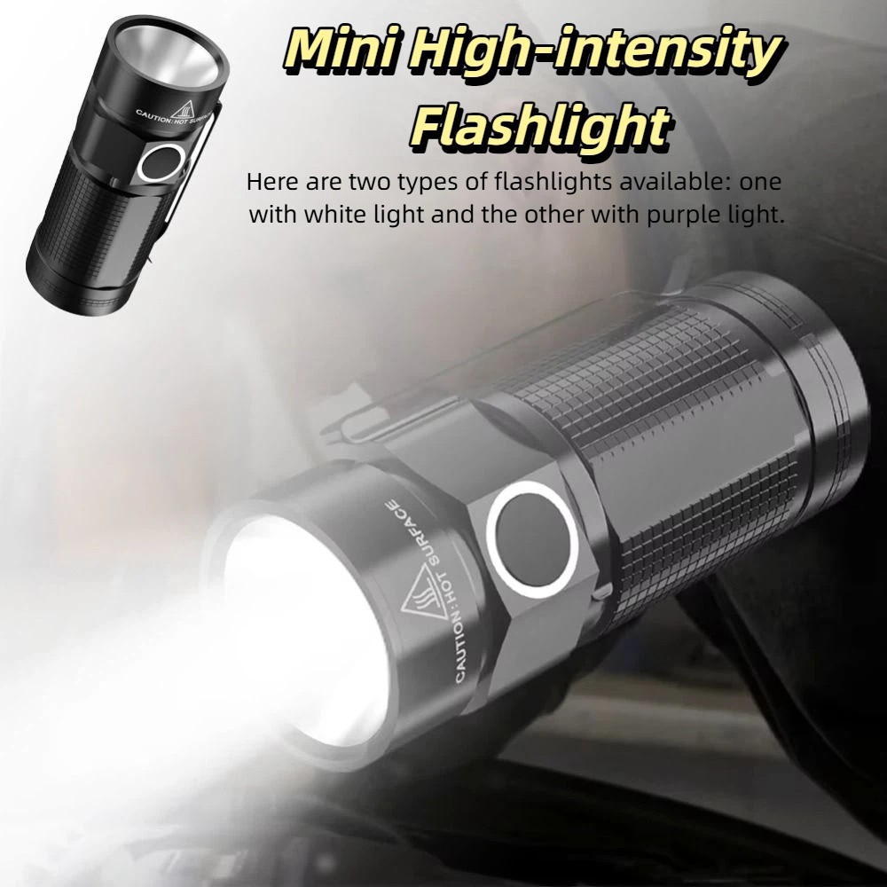 Portable Aluminum Alloy Mini Flashlight Rechargeable XPG LED Pocket Flashlight Bright Strong Light Portable Flashlight for 4.2V 5W EDC