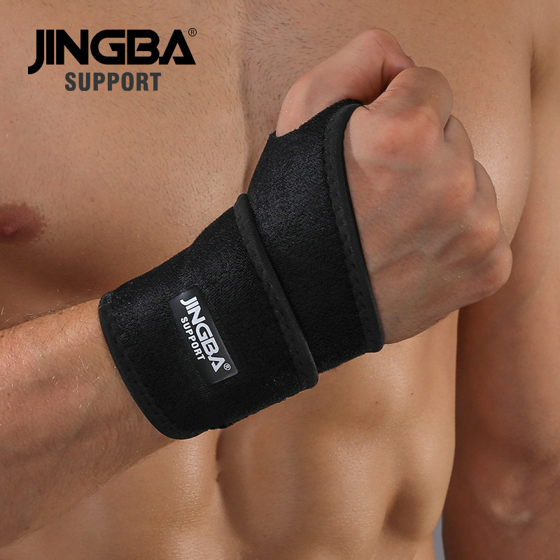 Yuanyan JINGBA SUPPORT 1PCS High quality Neoprene Adjustable Protective Gear Boxing hand wraps support+Weightlifting Bandage Wristband