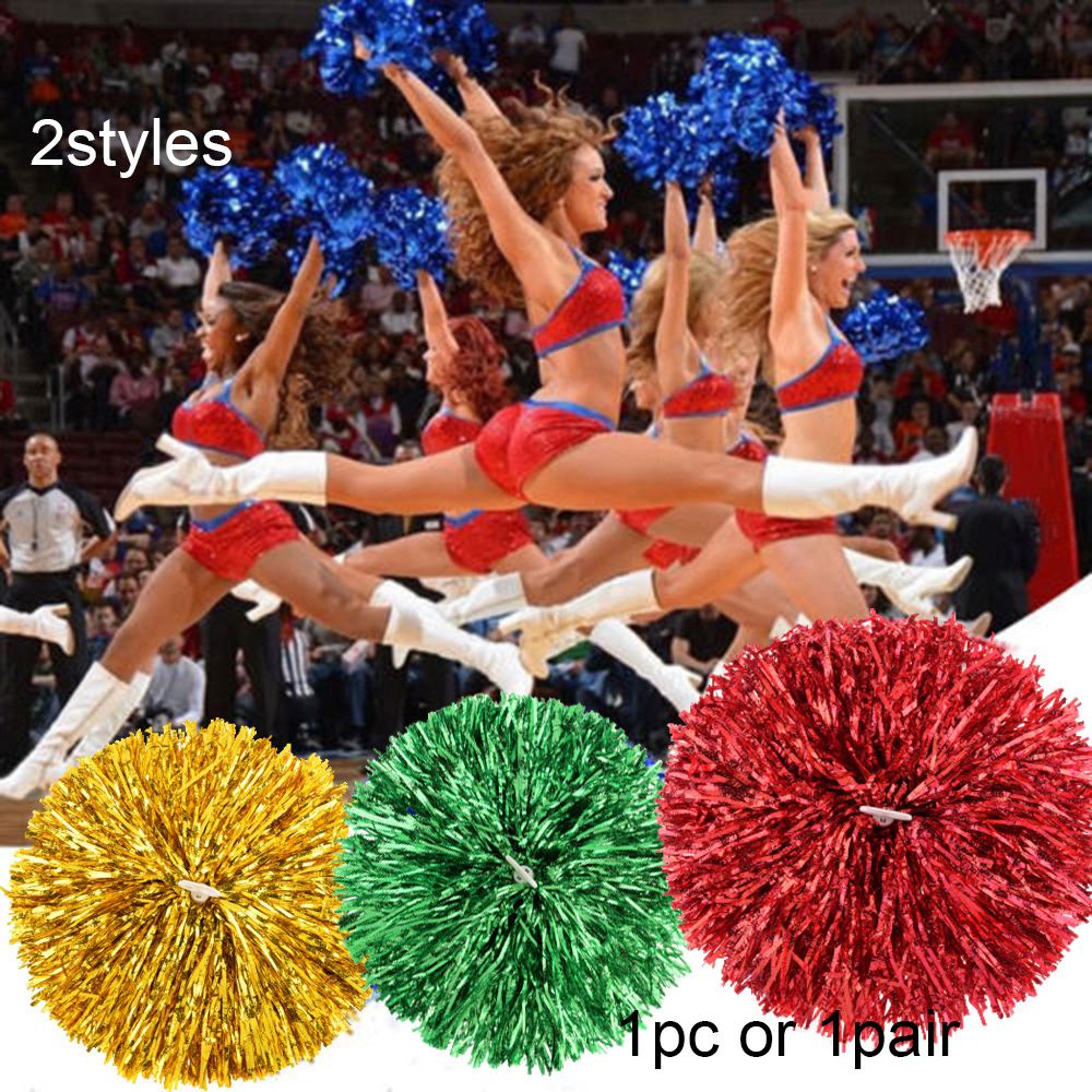1PAIR Concert Fancy Competition Flower Cheerleading Cheering Ball Dance Party Decorator Cheerleader pompoms Club Sport Supplies
