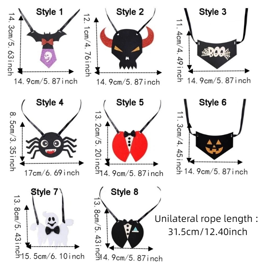 Creative Felt Goose Halloween Outfit Cute Adjustable Goose Costume Bibs Decorative Pet Triangular Scarves Halloween Accessories
