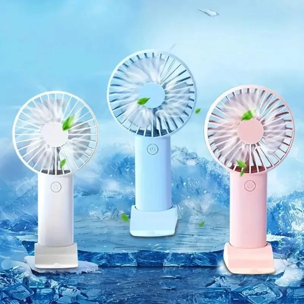 Convenient Design Quiet Operation Portable Fan Lightweight Compact Design Rechargeable Fan Stable Wind Low-Noise Cooling Fan Office Use