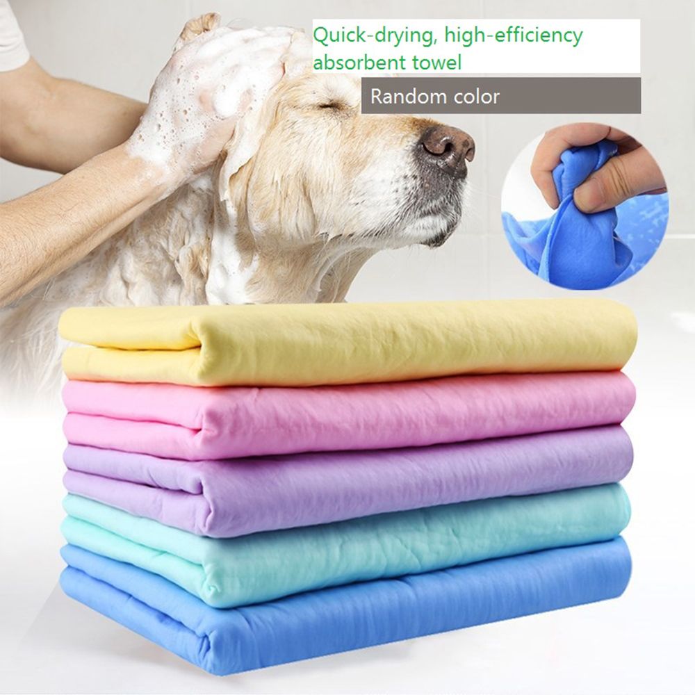 Washable Durable for House Car Pet Hair Dry PVA Dog Towel Rapid Water Absorption Cleaning Wipes Bath Towel