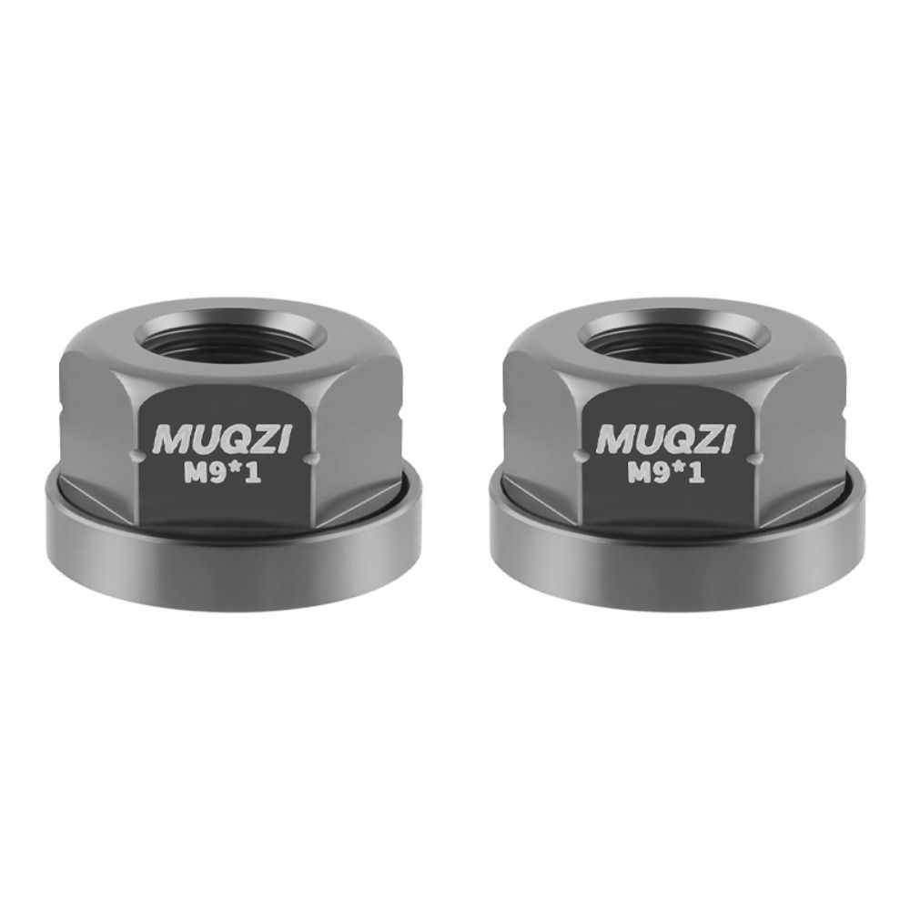 2pcs Lightweight M9/M10/M10*3/8 Bicycle Hub Nut High Strength Anti-rust Rear Axle Screw Anodizing Aluminum Alloy Bike Accessories Road Bike