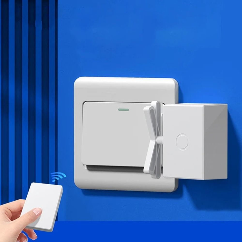 Smart Plastic Smart Remote Control Light Switch White Wireless Wireless Remote Control Switch Remote Control Automatic Button Pusher Home