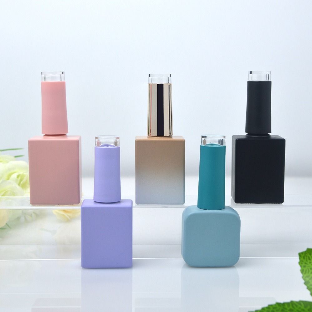 Polish Glass Empty 10ml 15ml DIY Gel Container Colourful Cosmetic Makeup Tools Nail Beauty Oil Packing Bottle