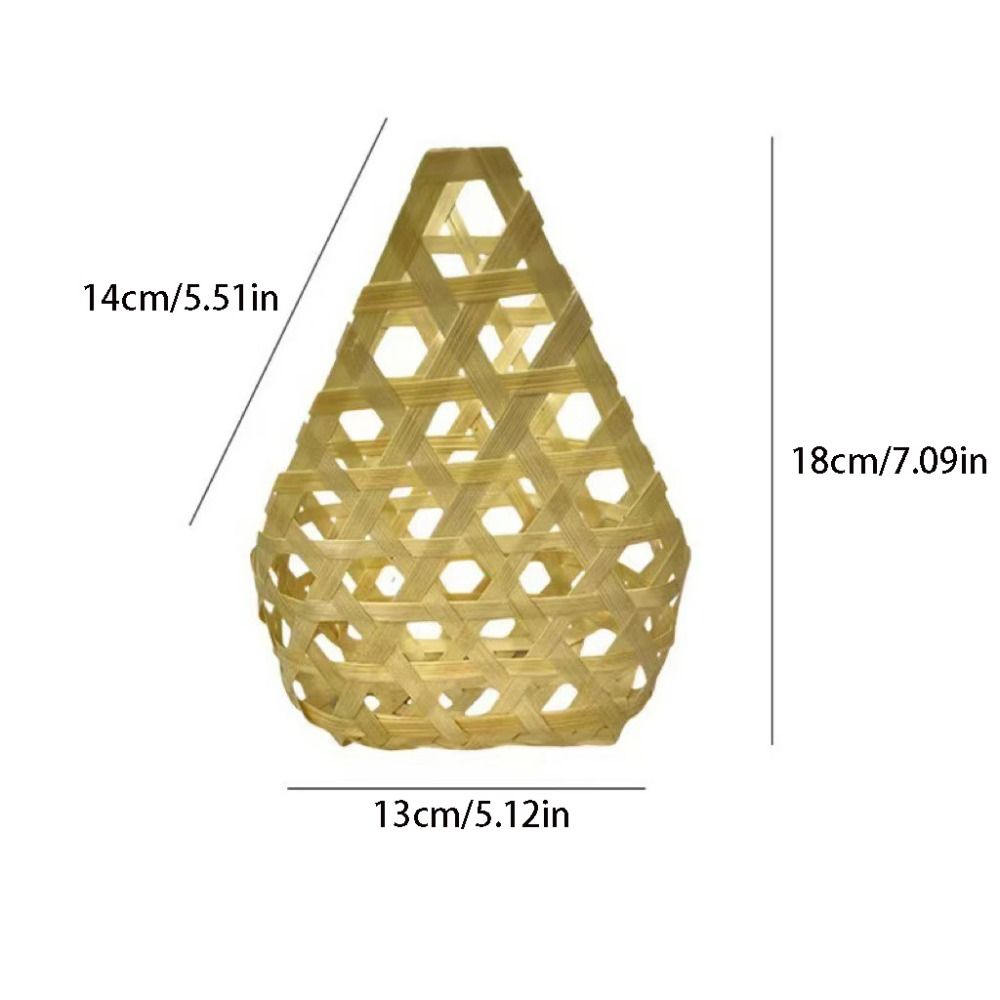 3pcs Storage Supplies Bamboo Woven Gift Packaging Basket Retro Creative Storage Box Natural Handmade Fruit Basket Food