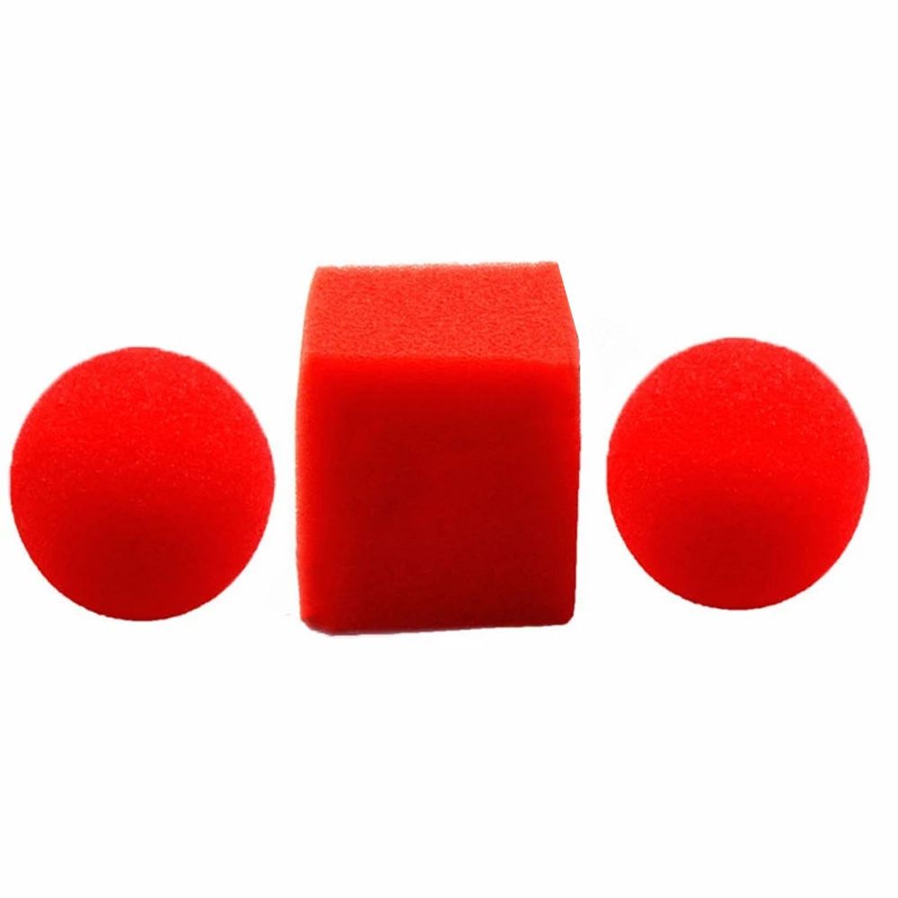Illusion Street Stage Show Classical Magician Tricks Sponge Balls Sponges Tricks Red Ball Sponge Props
