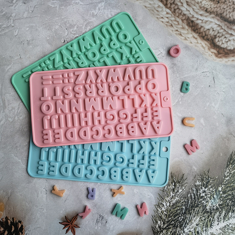 1Pc English Alphabet Letter Chocolate Silicone Mold Alphabet Cookie Candy Cake Mold Baking Tool Cake Decorate Kitchen Supplies CF8
