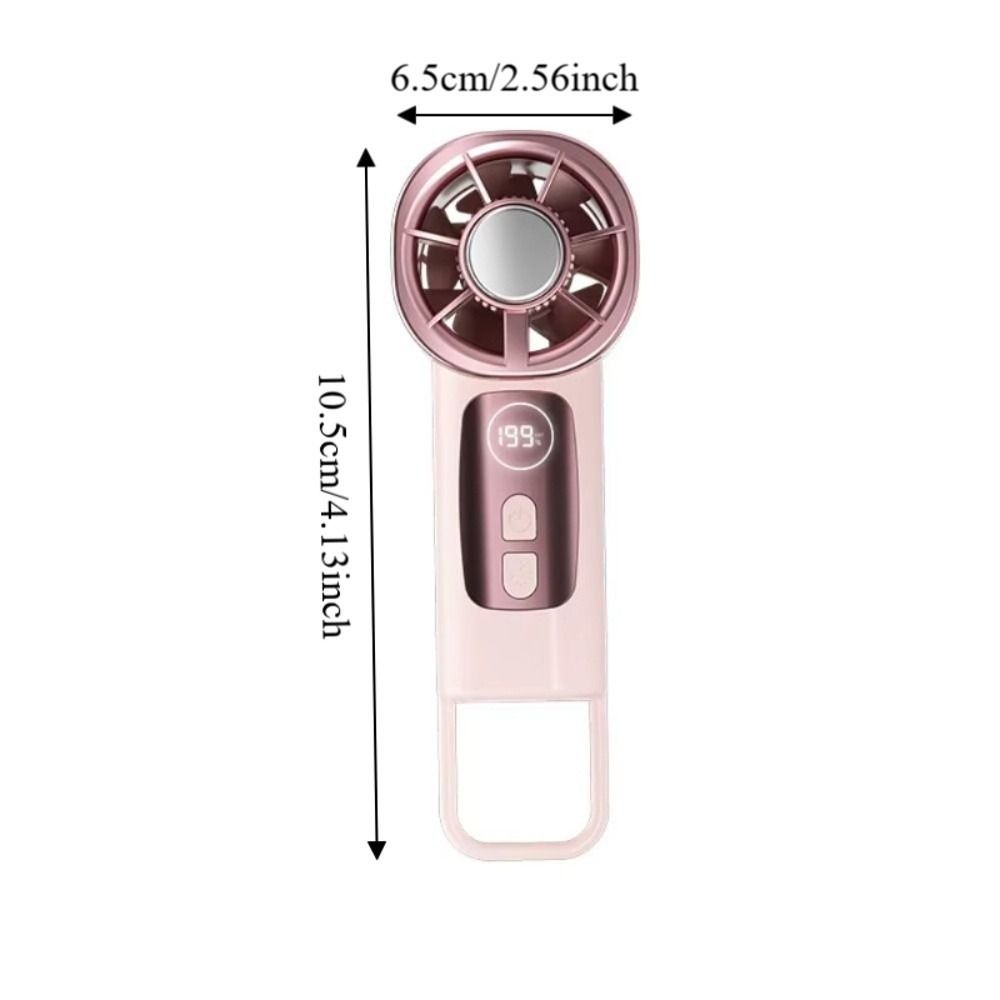 Clip 199 Speeds TEC Cooling Handheld Fan Charging Digital Display Ice Cold Air Mini Fan Quiet High-speed Rechargeable Mini Fan Office