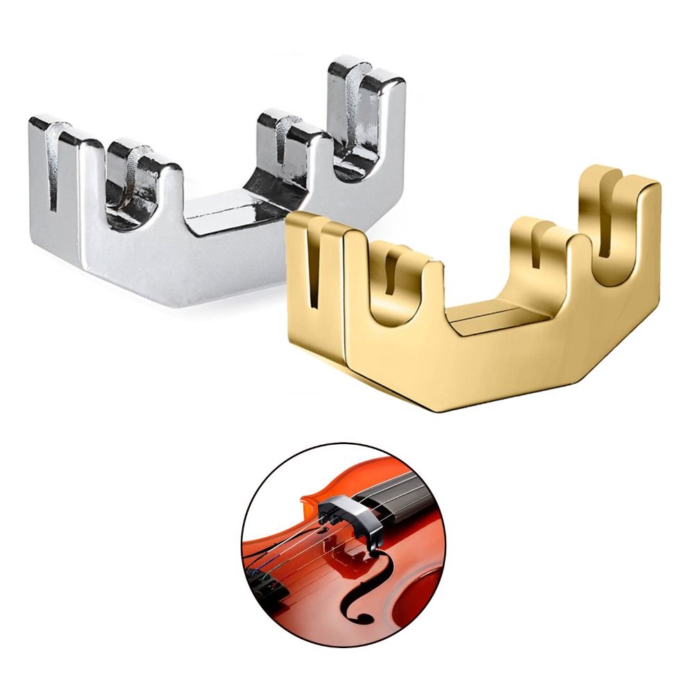 Violin Accessories Metal Violin Mute Easy to Carry Sturdy Violin Muffler / Aluminum Alloy 4 Prong Violin Mute Daily Practice