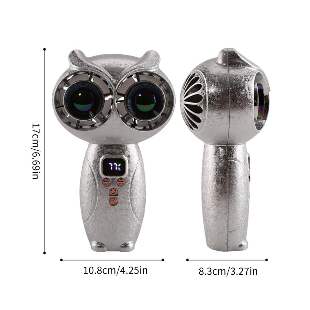 Cute Turbo Mini Handheld Fan Strong Wind Quiet Portable Turbo Fan Rechargeable Lightweight Personal Cooling Fan for 3000mAh Pocket Fan