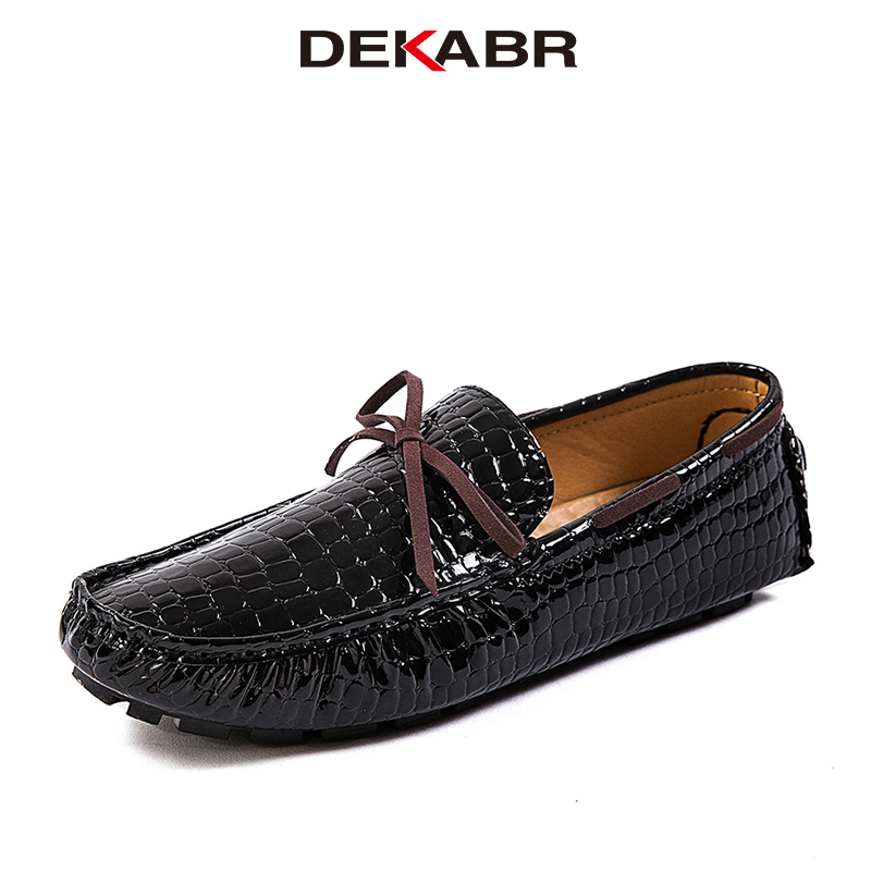 DEKABR 2026 New Fashion Spring Autumn Men's Casual Shoes PU Soft Handmade Comfortable Driving Shoes Large Size 36-49