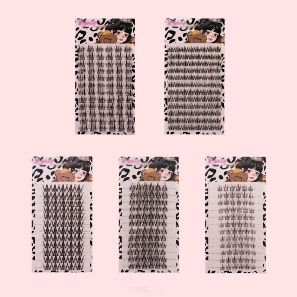 Novice Soft Sunflower False Eyelashes Natural Wispy Cluster Lashes Self-adhesive High Quality Individual Lashes Eye