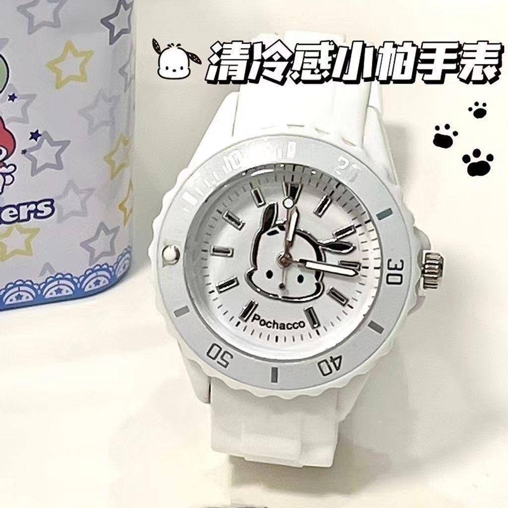 【Hot New Release】Charming Pac-Man Design Cute Watch for Students - Minimalist Analog Pointer Style, Small and Unique, Hot Selling for Class Use