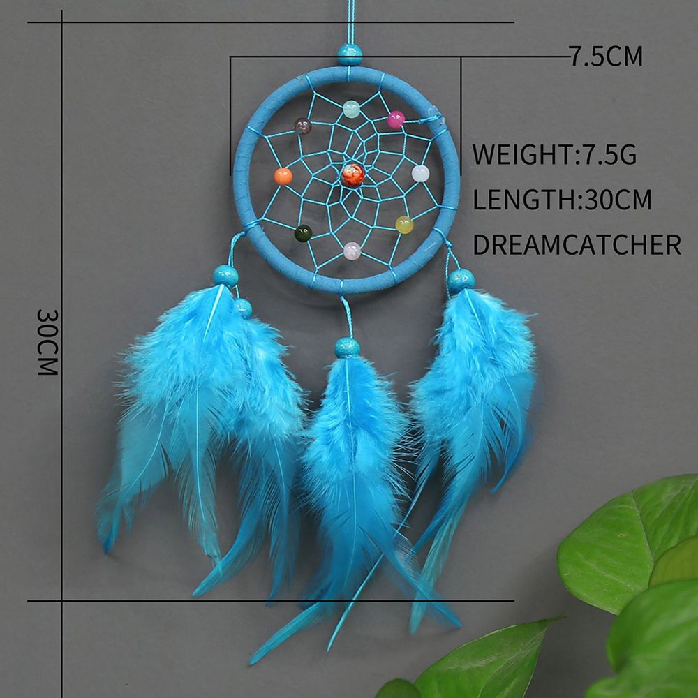 Creative 1PC Birthday Gift Indian Style Car Ornament Room Decor Handmad Windbell Car Pendant Wind Chimes Hanging Ornaments Dream Catcher Car Hanging