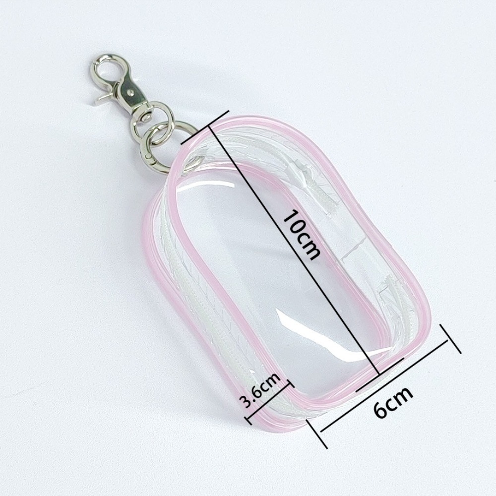 Headphone Hanging Bag With Keychain Phone Charger Bag Transparent Waterproof Data Cable Storage Bag Anti Drop PVC Digital Storage Bag Data Cable