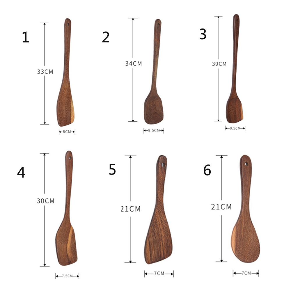 Gift Dinner Rice Spoon Kitchenware Wooden Heat Resistant Turner Shovel Cooking Utensil Wood Spatula