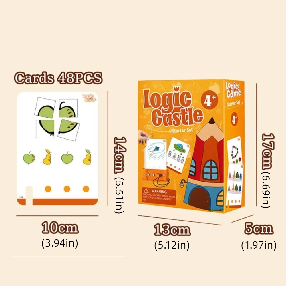 Kids Montessori Logic Thinking Game Scene Puzzles Matching Intellectual Problems Imagination Board Game Children Educational Toy