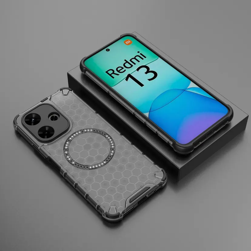 Xiaomi POCO F6 Phone Case,Magnetic Transparent Drop-Proof Phone Case Cover for Xiaomi POCO F6