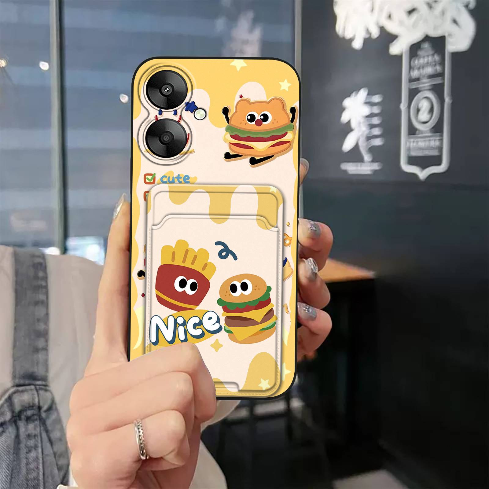 Card sleeve Full wrap Phone Case For Redmi Note14 5G Silicone Card bag protective Cover TPU Durable Cute Cartoon