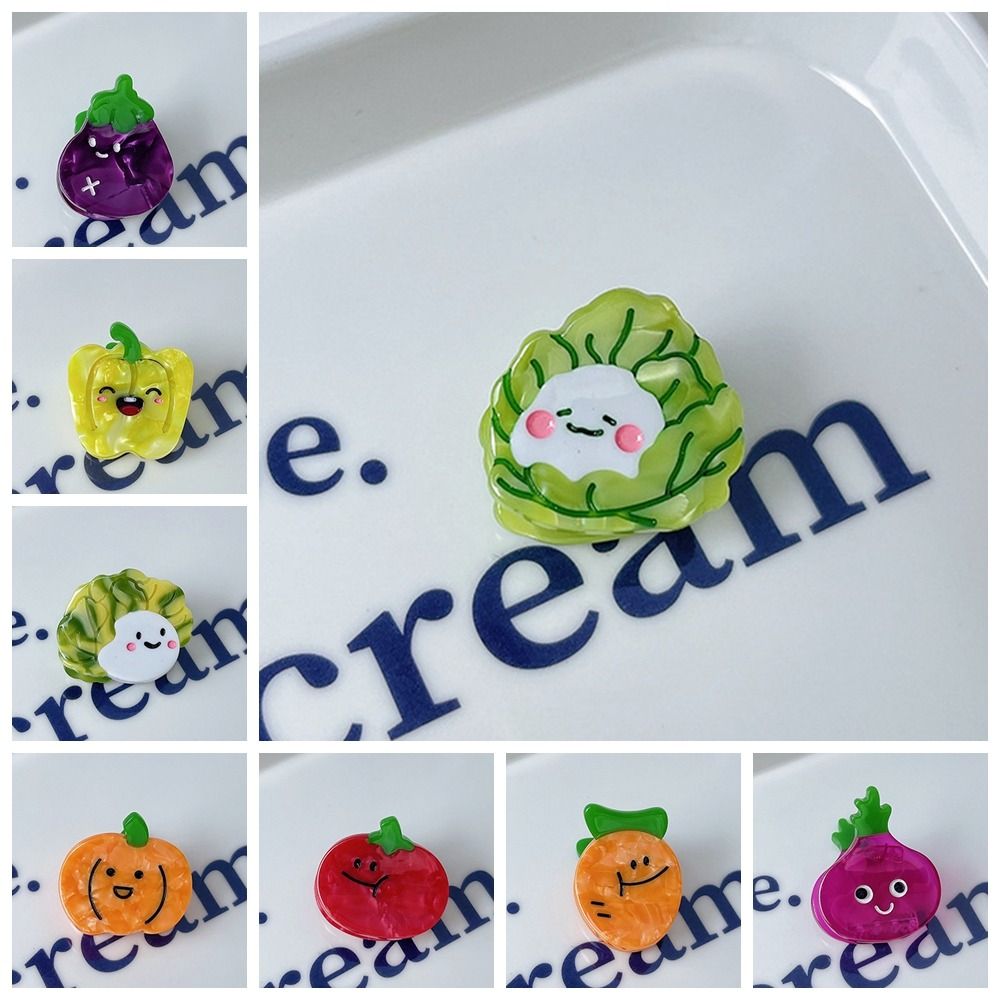 Cute Cartoon Acetate Simulation Fruit Hair Clip Small Grab Clip Headwear Mini Hair Claw Barrette Hair Accessories Small Hairpin Travel