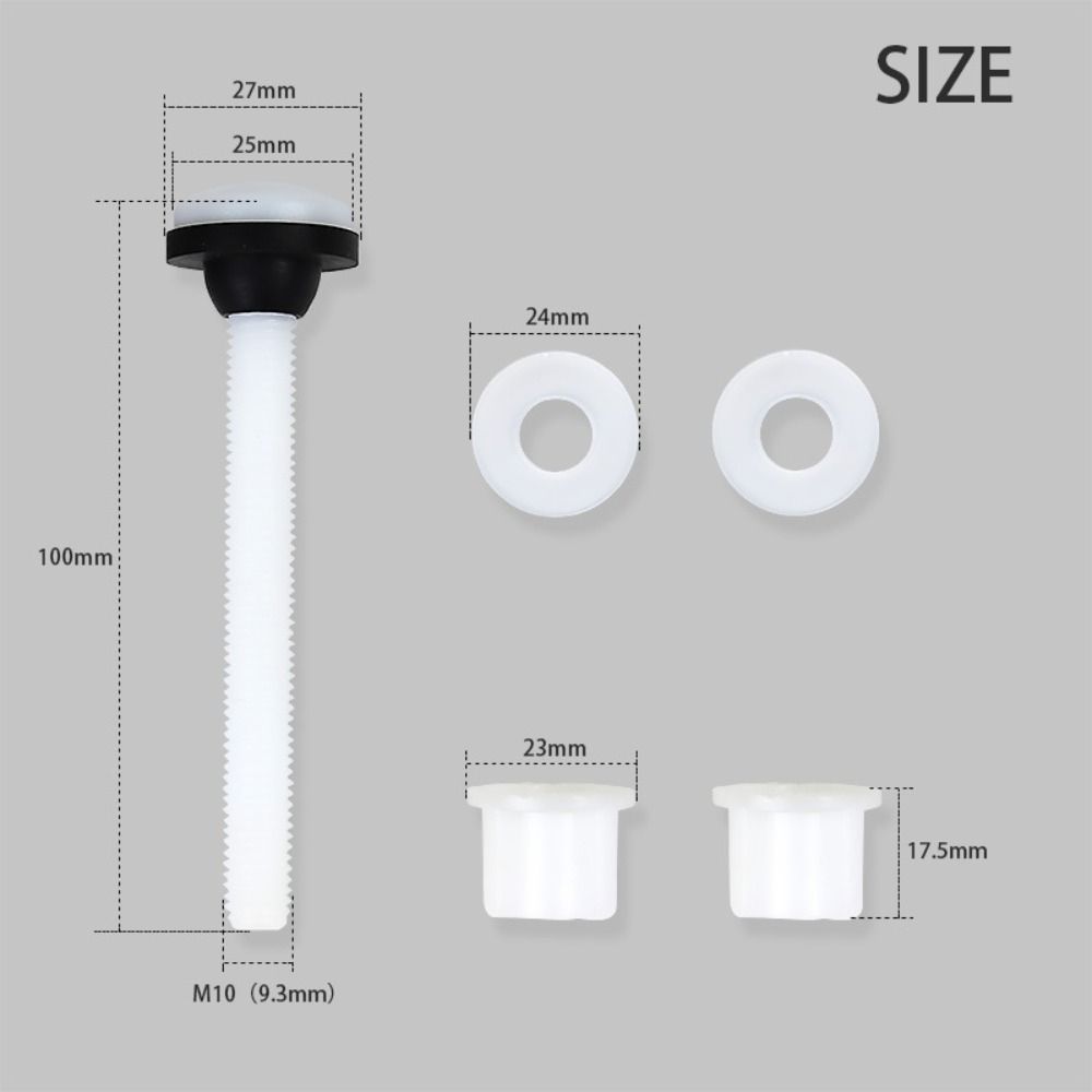 2pcs Portable Rust Proof Toilet Tank Screws Corrosion Resistant Leak Proof Toilet Mounting Screws Universal Fit Toilet Tank Fixing Screws for Toilet Repair