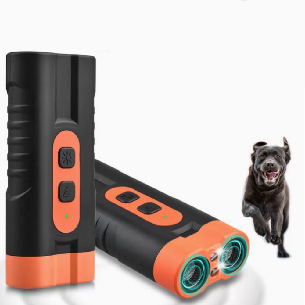 Portable Rechargeable Ultrasonic Pet Dog Repeller with LED Flashlight Remote Control Dog Training Repellents Anti Barking Dog Training Device Pet School