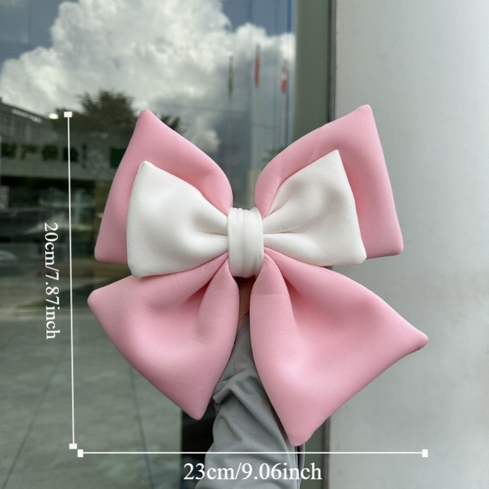 Sweet Cute Electric Bicycle Bowknot Vehicle Decoration Universal Helmet Butterfly Knot DIY Dual-color Motorcycle Helmet Decor Cycling