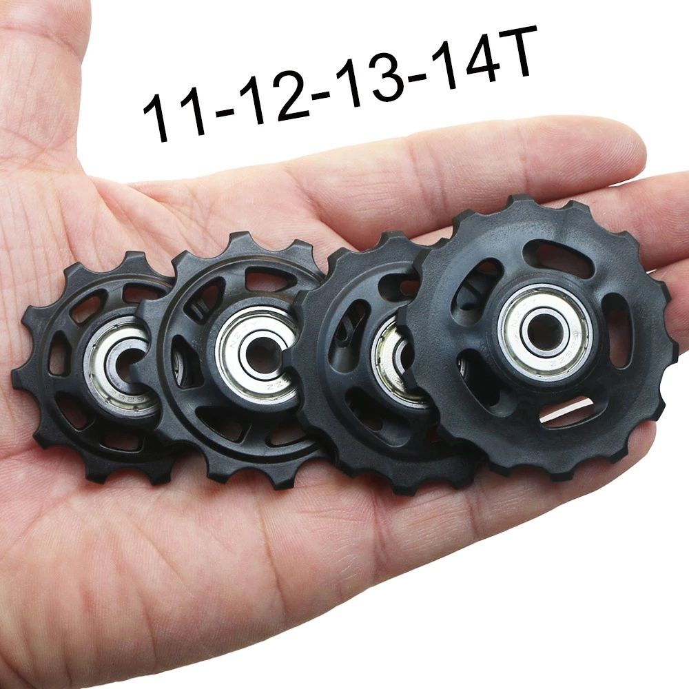 Cycling Bicycle Parts Accessories 11T 12T 13T 14T Rear Derailleur Derailleur Repair Kit Bicycle Guide Wheel Derailleur Pulley Roller Bicycle Pulley Wheel